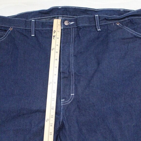 Dickies Work Men Blue Carpentar Jeans Relaxed Fit Size 50X32 - Picture 6 of 9